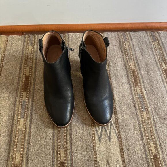 MADEWELL Billy Black Leather Ankle Booties Boots - 9 - Picture 3 of 4
